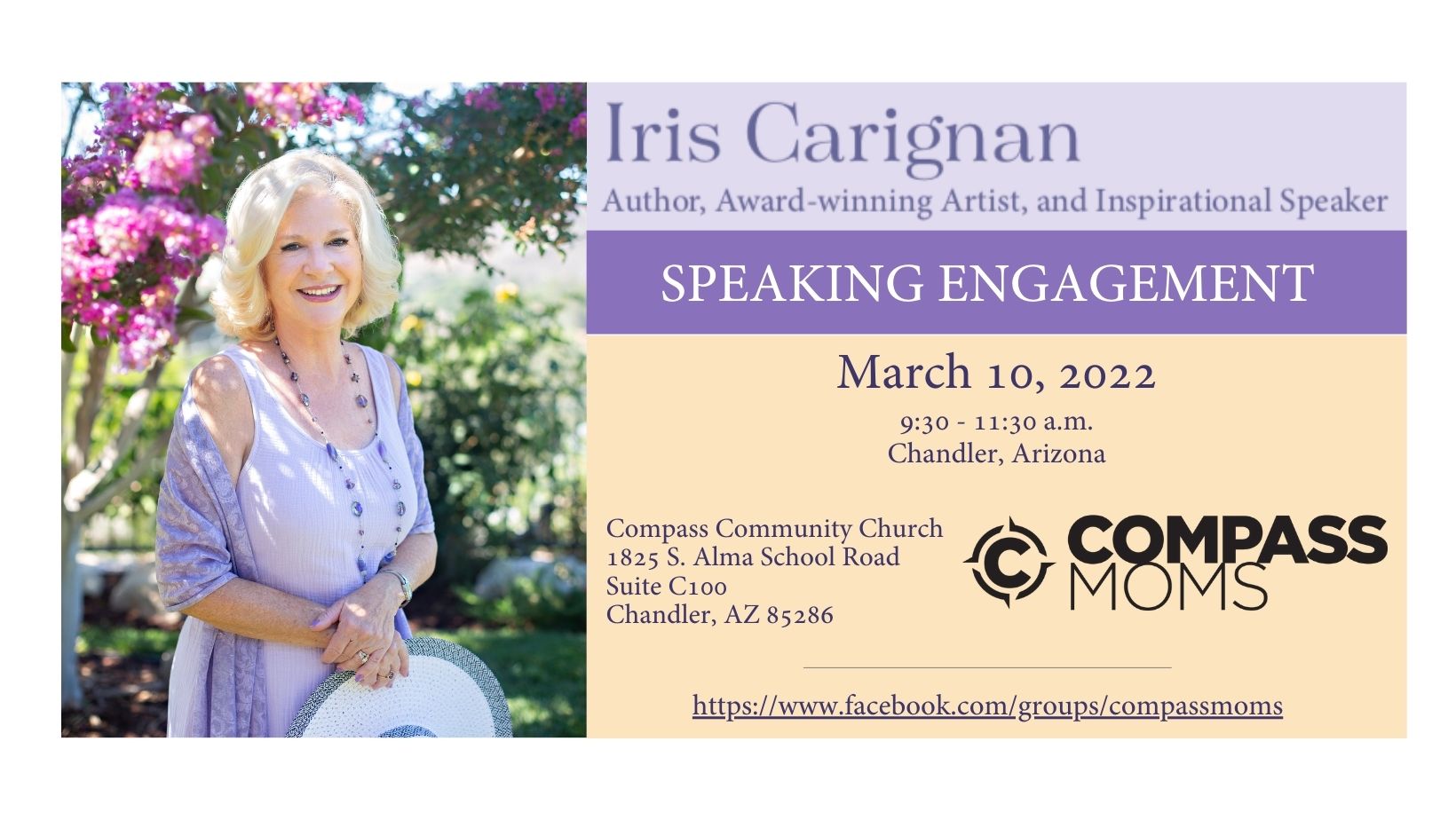 New Speaking Engagements for Iris